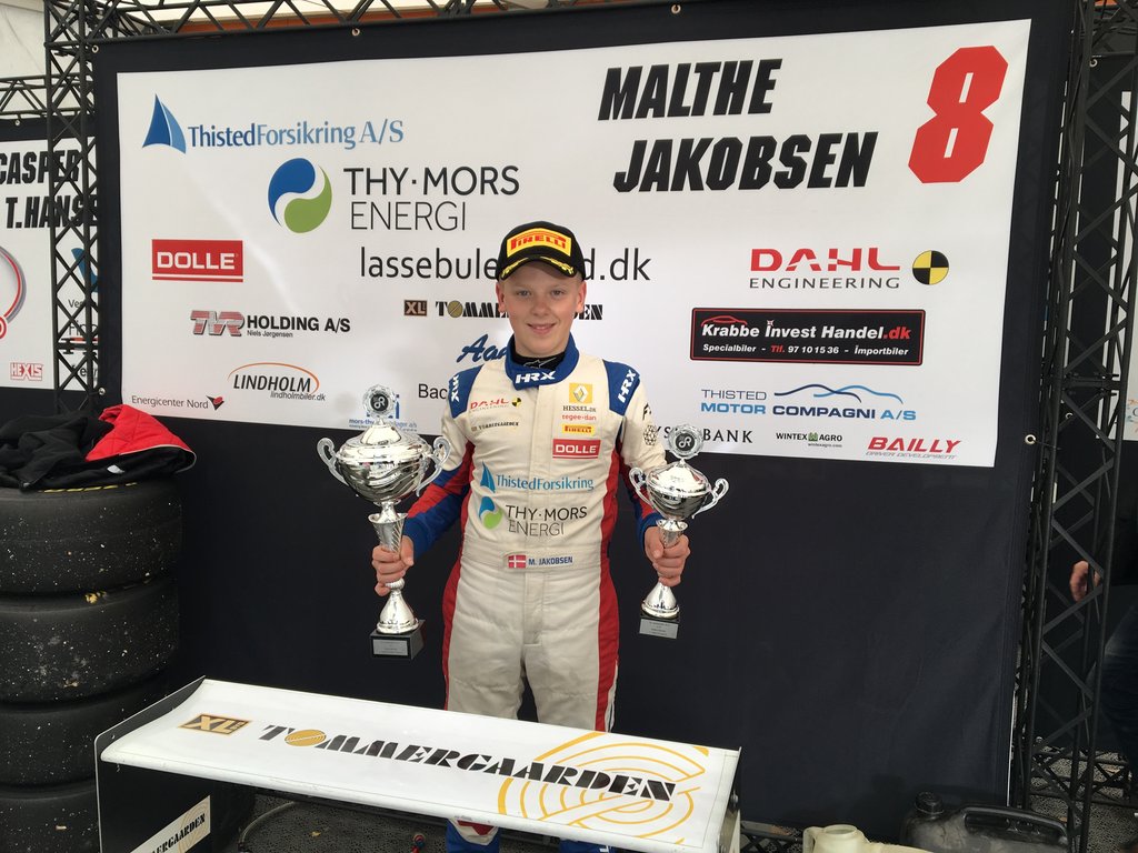 En tilfreds Malthe efter 1. heat
(Foto: Dan Knudsen, Formel4.dk)
